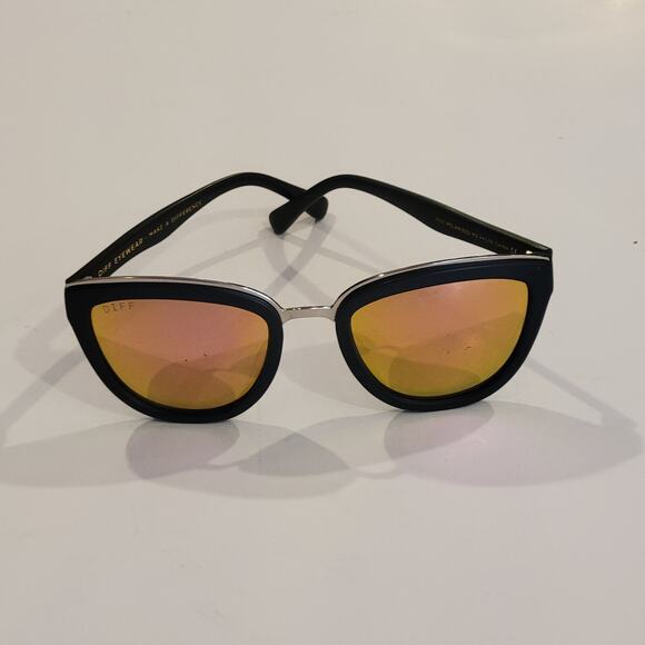 Diff Eyewear Cateye Rose Pink Polarized Mirrored Sunglasses MB-PK07P. - Picture 1 of 11